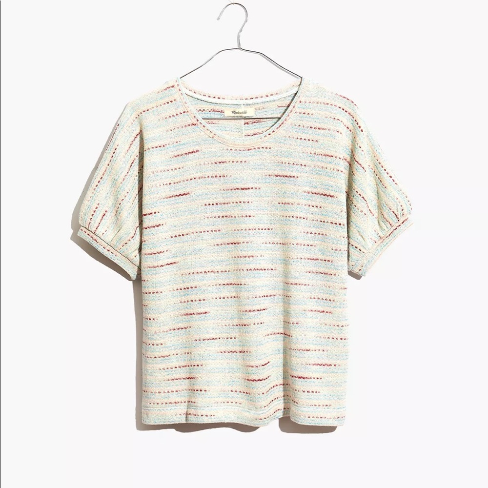 Madewell Boxy Dotted Stripe Tee